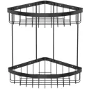 Полка для ванной комнаты gromell 77cl07048 сталь 22.4x22.4 см цвет черный