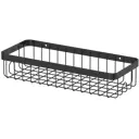 Полка для ванной комнаты gromell 77cl07047 сталь 12x29 см цвет черный
