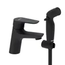 Смеситель с гигиеническим душем Am.pm Jupiter 770300300 цвет черный матовый