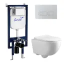Комплект инсталляция с унитазом Ceruttispa Ct10256 10256 цвет белый