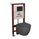 Комплект инсталляция с унитазом Bauedge Q111300-BL0001-DG-Q00005 цвет серый
