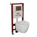 Комплект инсталляция с унитазом Bauedge Q111300-BL0001-Q00012 цвет белый