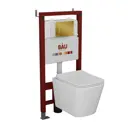 Комплект инсталляция с унитазом Bauedge Q111300-BS0001-Q00013 цвет белый
