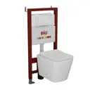 Комплект инсталляция с унитазом Bauedge Q111300-BS0002-Q00006 цвет белый