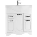 Тумба под раковину Домино Rich Белое дерево DR6003T 76.40см цвет белое дерево