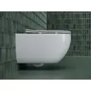 Унитаз подвесной CERAMICANOVA CN3015 безободковый с сиденьем микролифт