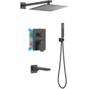 Встроенная душевая система Aquatek Лира AQ1473MB матовый черный