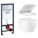 Комплект инсталляции GROHE Euro Ceramic с унитазом и сиденьем с микролифтом NW0138