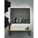 Зеркало для ванной Alfa mirrors Olga 86 ol-86Vd с подсветкой 80x60см