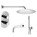 Комплект смесителей для душа Plumberia Selection KITXOT19CR260, Хром