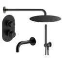 Комплект смесителей для душа Plumberia Selection KITXOT19NO60KING, Черный матовый