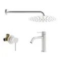 Комплект смесителей для душа Plumberia Selection KITXO01BO53, Белый матовый