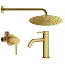 Комплект смесителей для душа Plumberia Selection KITXO01OB53, золото брашированное
