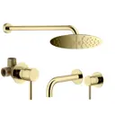 Комплект смесителей для душа Plumberia Selection KITXO01OR210, золото 24К