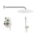 Комплект смесителей для душа Plumberia Selection KITXO15BO, Белый матовый