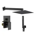 Комплект смесителей для душа Plumberia Selection KITTG15NO, Черный матовый