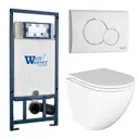 Комплект инсталляция с унитазом Weltwasser JKS102507RGW цвет белый