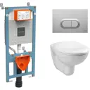 Комплект инсталляция с унитазом Vitra 9773B003-7202 цвет белый