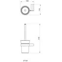 Ёршик для унитаза Maxonor pure life PL2510 цвет графит