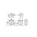 Тумба Vitra Root Classic 68869lum 80 см с раковиной матовый белый