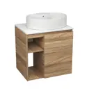 Тумба Bauedge Bau Dream Blackwood 60 правая раковина Nimb 51x41 белая