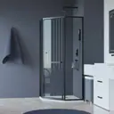 Душевой уголок RGW Hotel HO-084-B 389068, 90x90x195 см, профиль черный