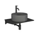 Раковина накладная Bauedge element BF1156 41см цвет темно-серый