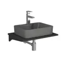 Раковина накладная Bauedge cerama BF1110 48см цвет темно-серый