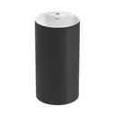 Напольная раковина отдельностоящая Wellsee Chalice Perfection 230616000 размер 45x45x85 см, акриловая, цвет глянцевый белый, матовый черный