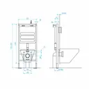 Комплект инсталляция с унитазом Joki JKS201MB011020WM цвет черный