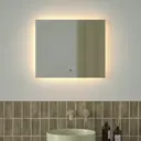 Зеркало для ванной Defesto Glow DF 2513RH с подсветкой 60x50см