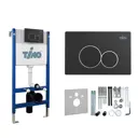 Комплект инсталляция с унитазом Timo TWC-01+FP-001MB+TK-503MB цвет черный