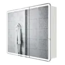 Шкаф для ванной комнаты Итана 4657826229625 с подсветкой 79x100см