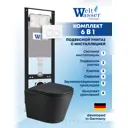 Комплект инсталляция с унитазом Weltwasser AS35032 цвет черный