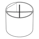 Стакан для ванной Hansgrohe WallStoris 27921700, матовый белый
