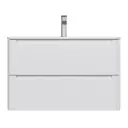 Подвесная тумба под раковину Iddis 80 см белая Edifice EDI80W0i95K, с раковиной