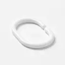 Кольца для шторки Iddis White RID011P цвет белый 12шт