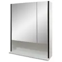 Зеркало-шкаф Астра 60 Doratiz 2711.048, белый, венге