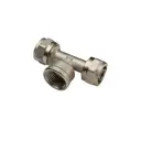 Тройник комбинированный Aqualink 15x1/2"x15 мм ВР латунь 00288