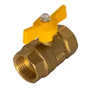 Кран шаровой прямой Оптима Газ SGFFB034 3/4" внутренняя-внутренняя резьба латунь