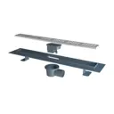 Трап для душа Flissen 600DT70PB сухой затвор 7x60 см пластик и металл