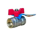 Кран шаровой прямой Sanext 8752 DN20 PN40 3/4" ВР латунь ручка бабочка