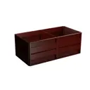 Готовая оцинкованная грядка на дачу Delta-Park GW1x2 2000x1000x720мм коричнево-красный