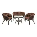 Комплект для отдыха Classic Rattan 03/10 Б (S), стол 2 кресла диван подушка