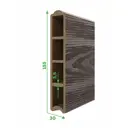 Комплект грядки еврогрядка evrogg120x80x15 ДПК