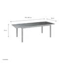 Стол садовый Greemotion Monza 132599 раздвижной 240x75x90 см алюминий