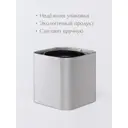 Кашпо Cubo Rompicato 17 см 2.2 л экокожа цвет серый с системой автополива
