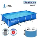 Каркасный бассейн Bestway 1228957 Steel Pro 211x81x400 см цвет синий