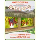 Фотосетка Art ФС093-2 Виноград к-кт из 2 полотен по 320x155см
