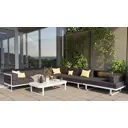 Садовая мебель для отдыха Ideal patio Outdoor style TESORA white алюМиний серый:стол, диван